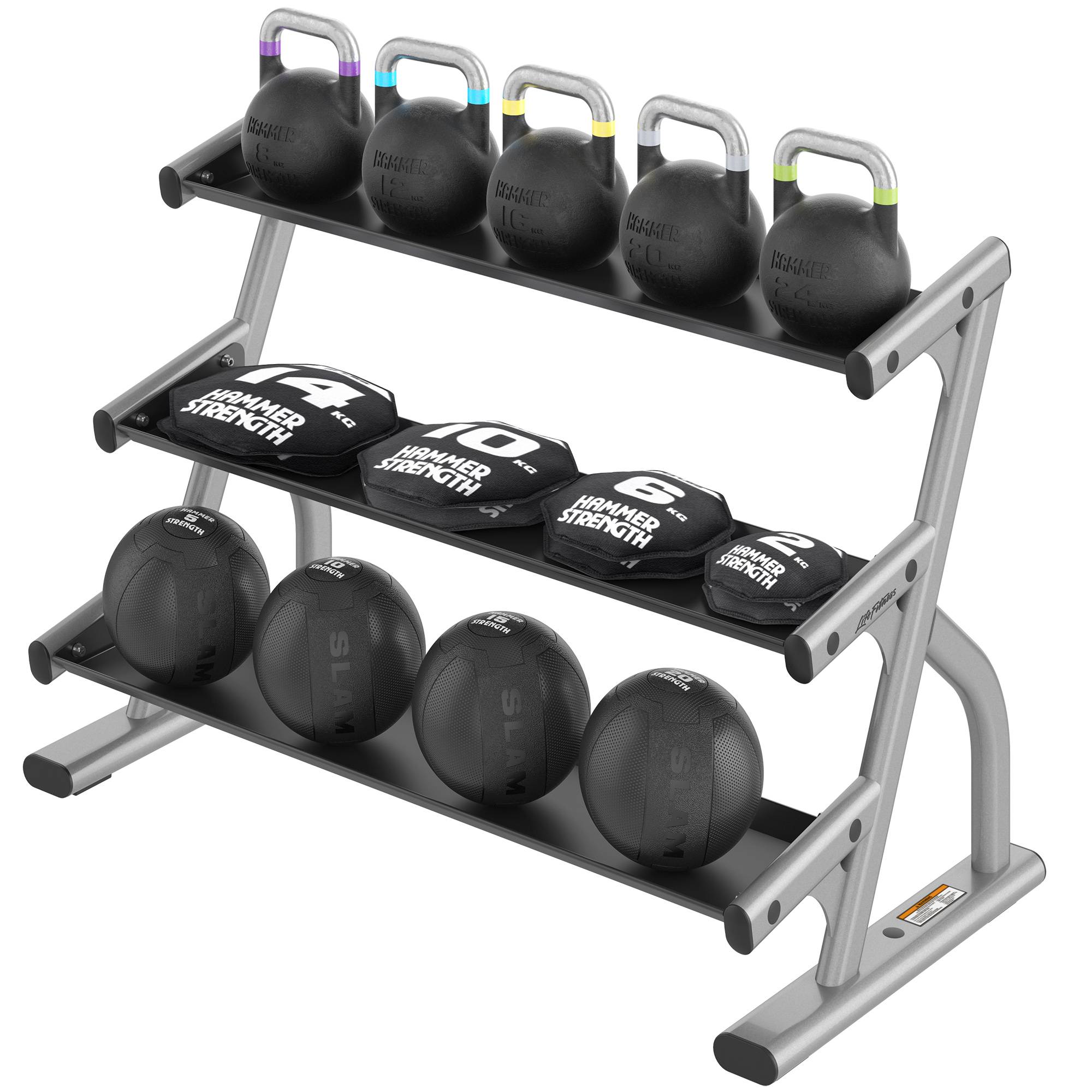 Life Fitness 3-Tier Accessory Rack