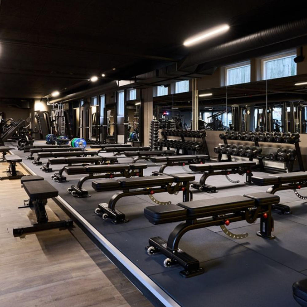 Ergotile Quad C1, 1000 x 1000 mm - Grå