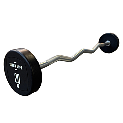 TITAN LIFE PRO Curl Barbell 20 kg