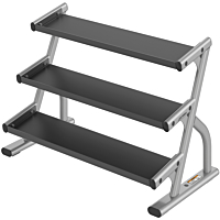  Life Fitness Flat Dumbbell Rack Three Tier