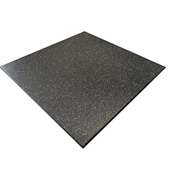 Ergotile Quad C4, 1000 x 1000 x 15 mm - Sort/5% grå