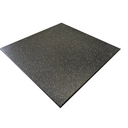 Ergotile Quad C4, 1000 x 1000 x 15 mm - Sort/15% grå